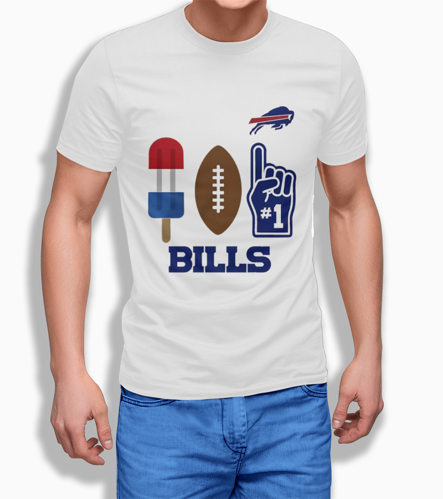 Buffalo Bills Football Popsicle Foam Finger 2026 Season T-Shirt