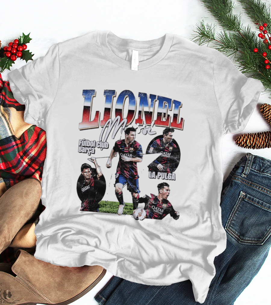 Lionel Messi Futbol Club Barcelona La Pulga M T-Shirt