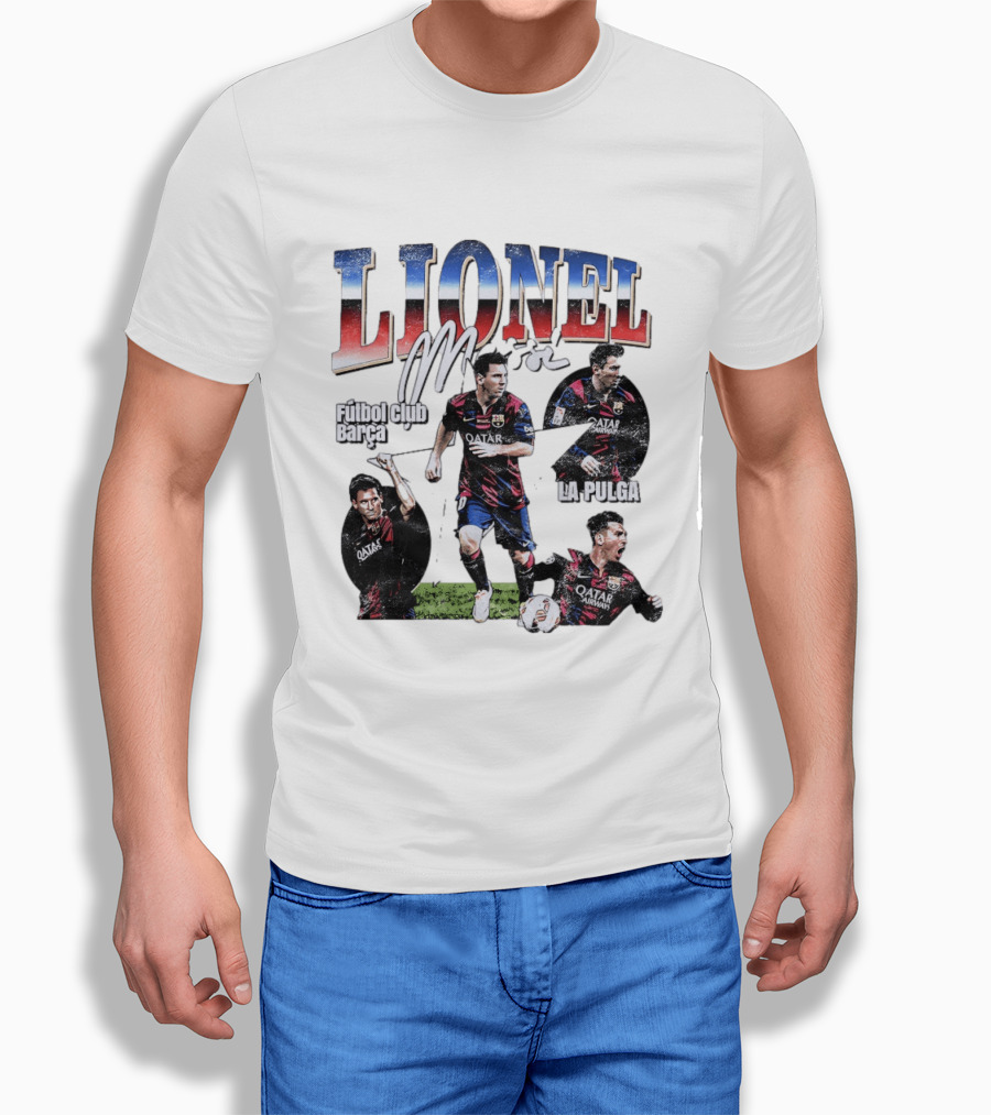 Lionel Messi Futbol Club Barcelona La Pulga M T-Shirt