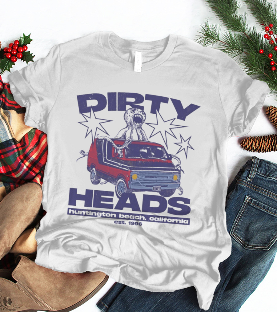 Dirty Heads Huntington Beach California Van And Octopus Est. 1996 T-Shirt