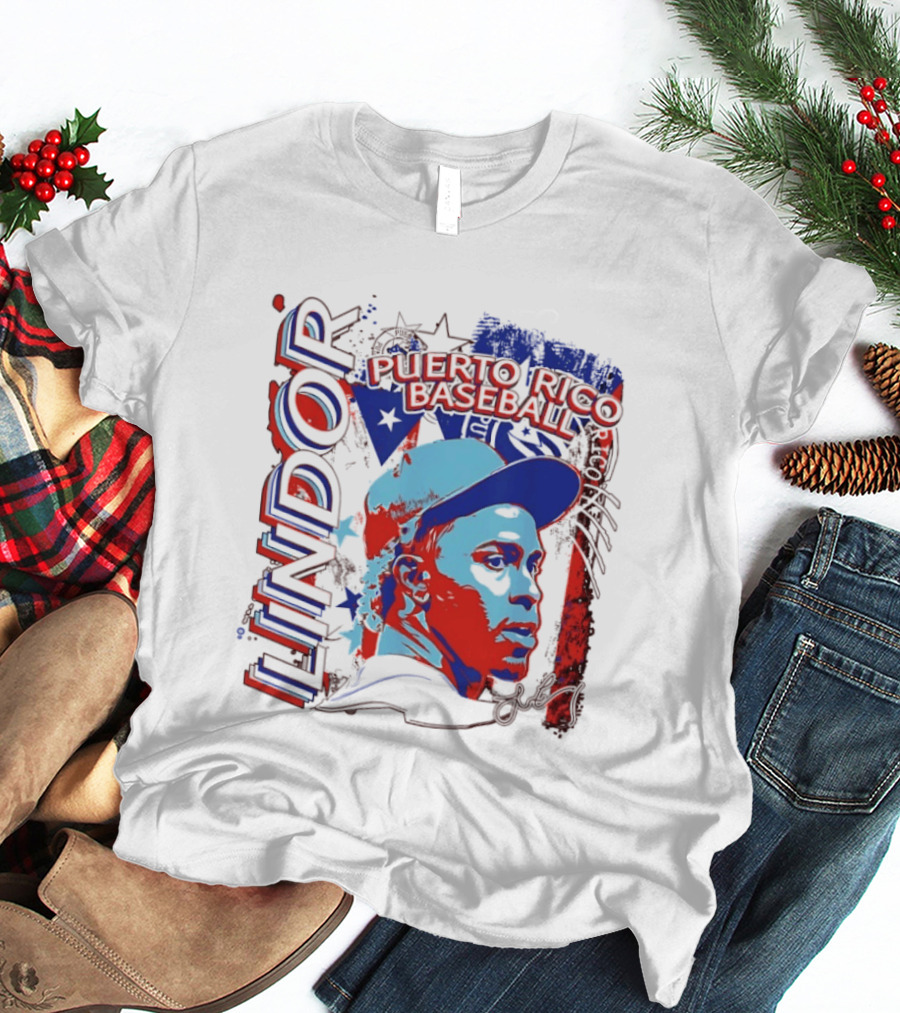 Francisco Lindor Puerto Rico Baseball MLB Player T-Shirt