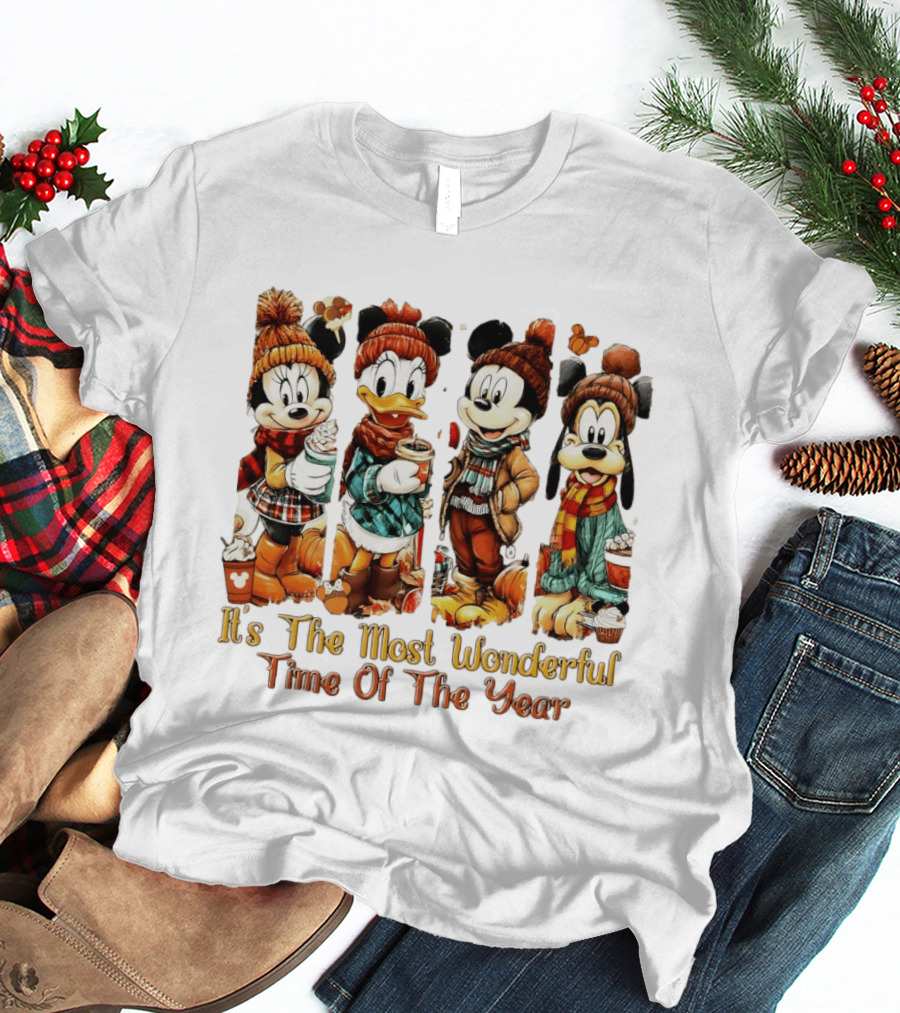 Mouse And Friends It's The Most Wonderful Time Of The Year Halloween Family Trip 2026 T-Shirt