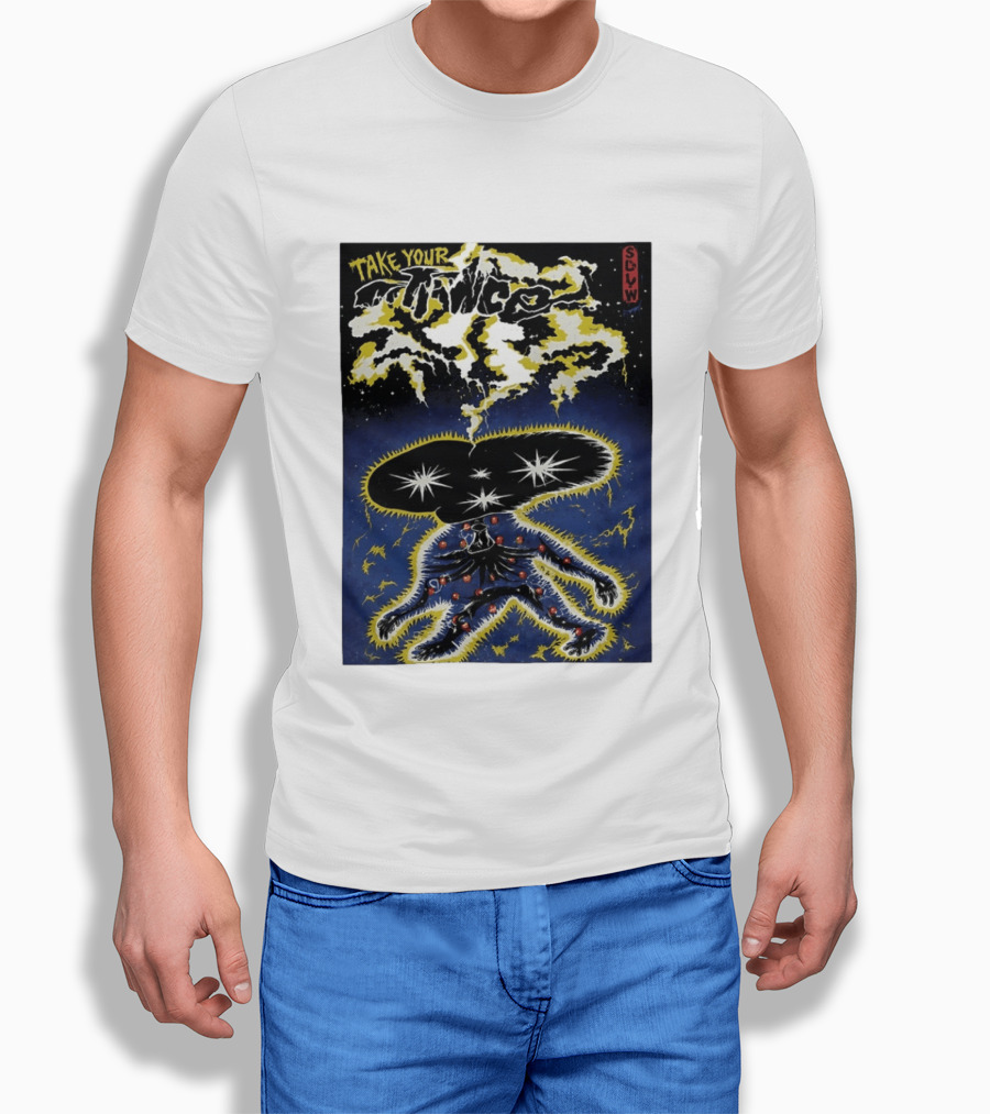Take Your Chance SLW Electric Cosmic Figure Explosion T-Shirt
