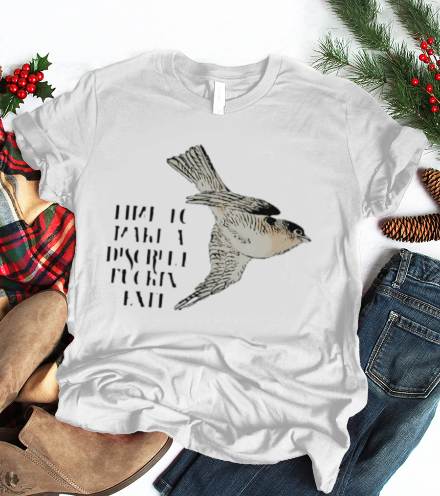 Time To Make A Discreet Fuckin' Exit Swiftlet Bird Image T-Shirt