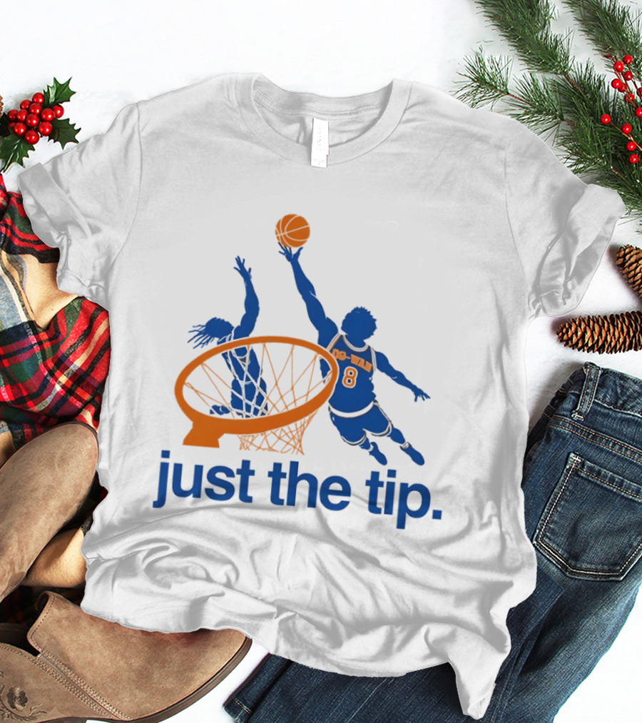 OG Anunoby New York Knicks Basketball Just The Tip NBA 2026 T-Shirt