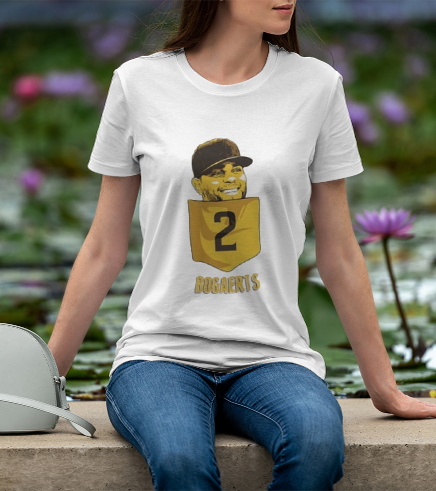 Xander Bogaerts 2 San Diego Padres Baseball MLB Pocket T-Shirt