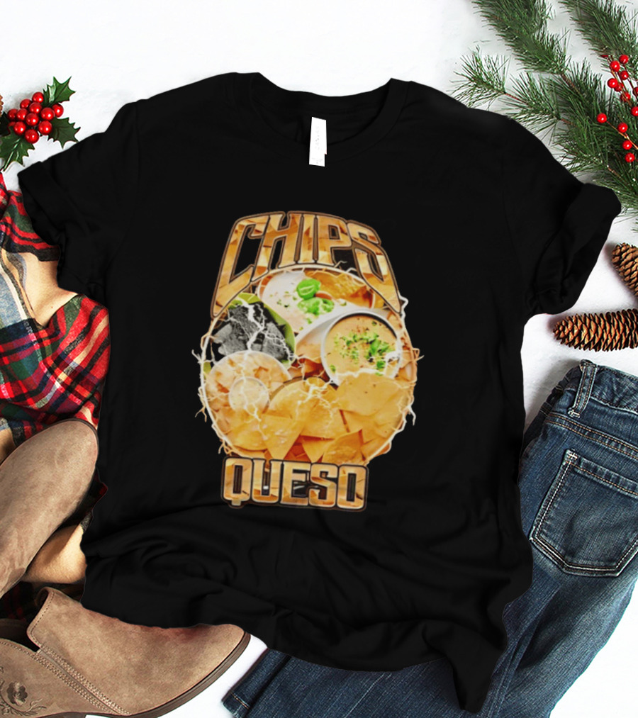 Chips Queso Lightning Bold Flavor Snack Experience T-Shirt