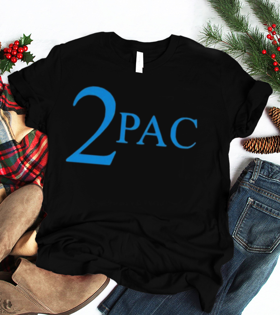 Janet Jackson 2Pac Blue T-Shirt