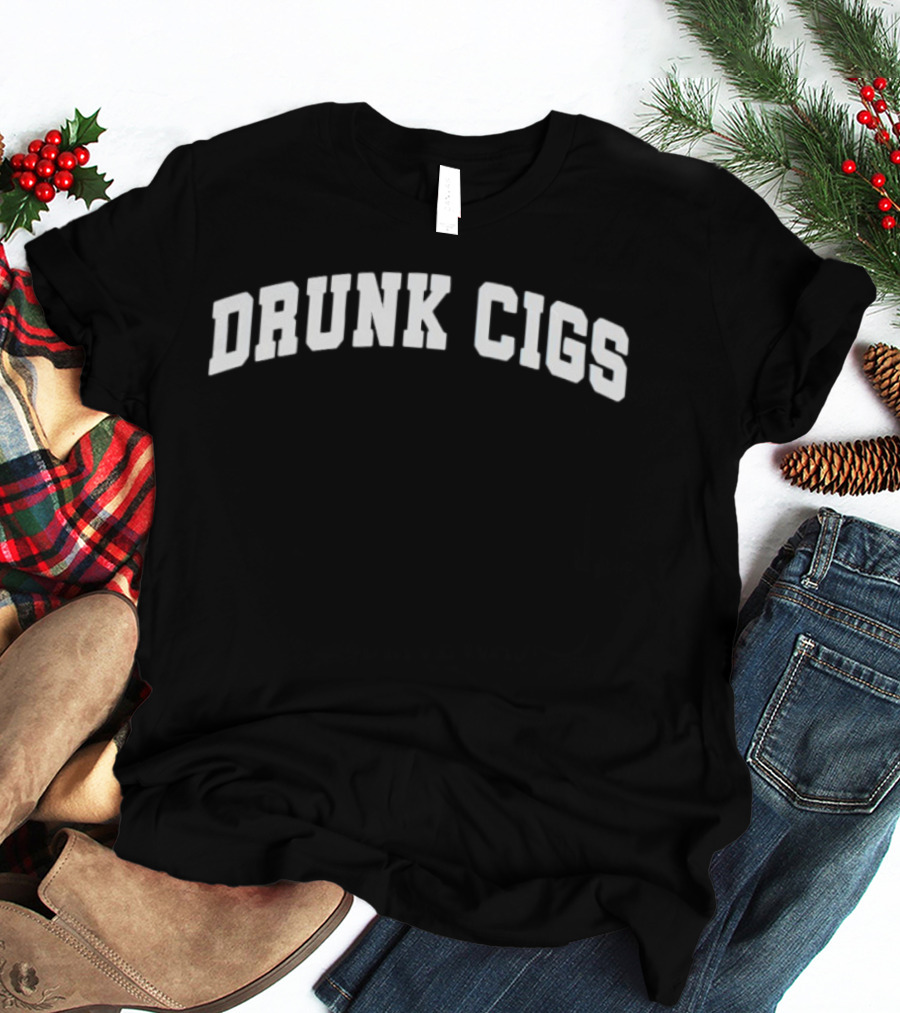 Drunk Cigs Bold Arch T-Shirt
