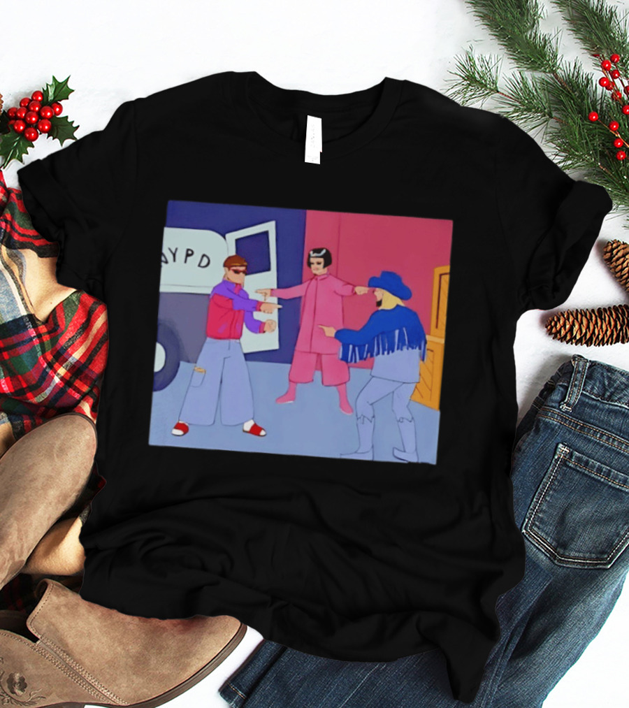 Oliver Tree NYPD Spider Man Pointing Meme T-Shirt