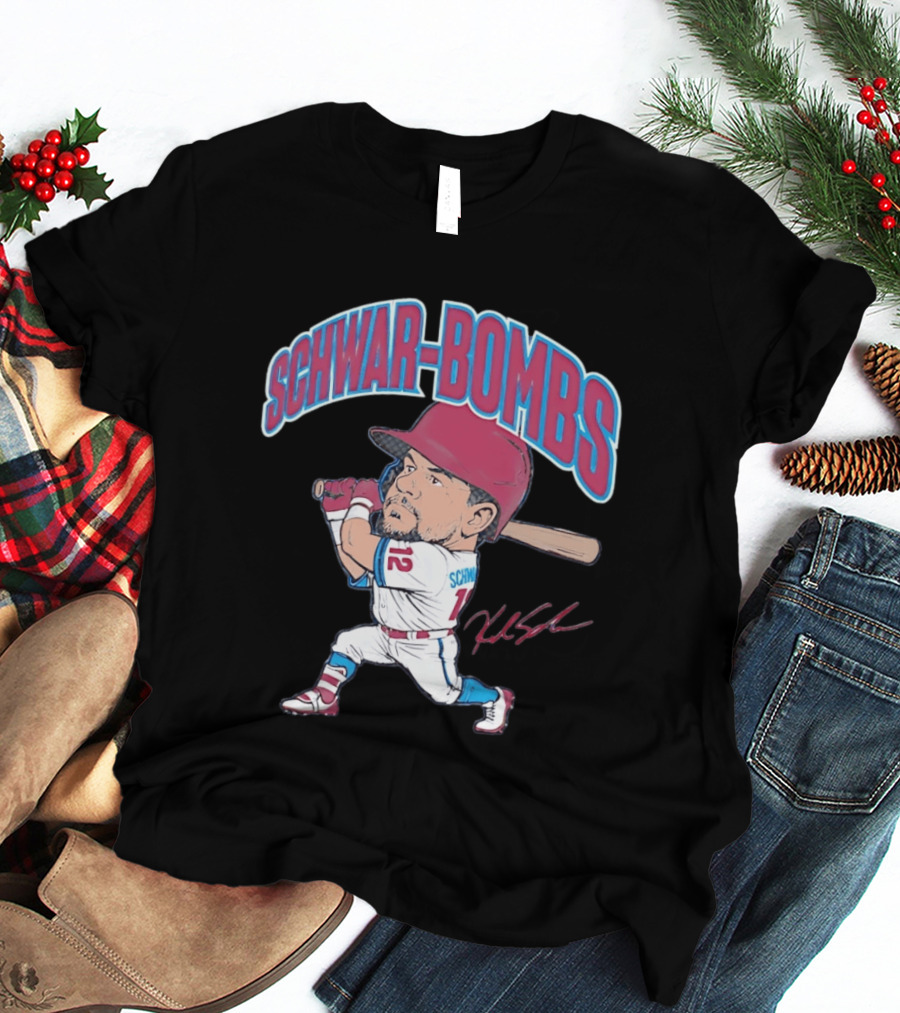 Philadelphia Phillies Kyle Schwarber Schwar Bombs Major League Baseball T-Shirt