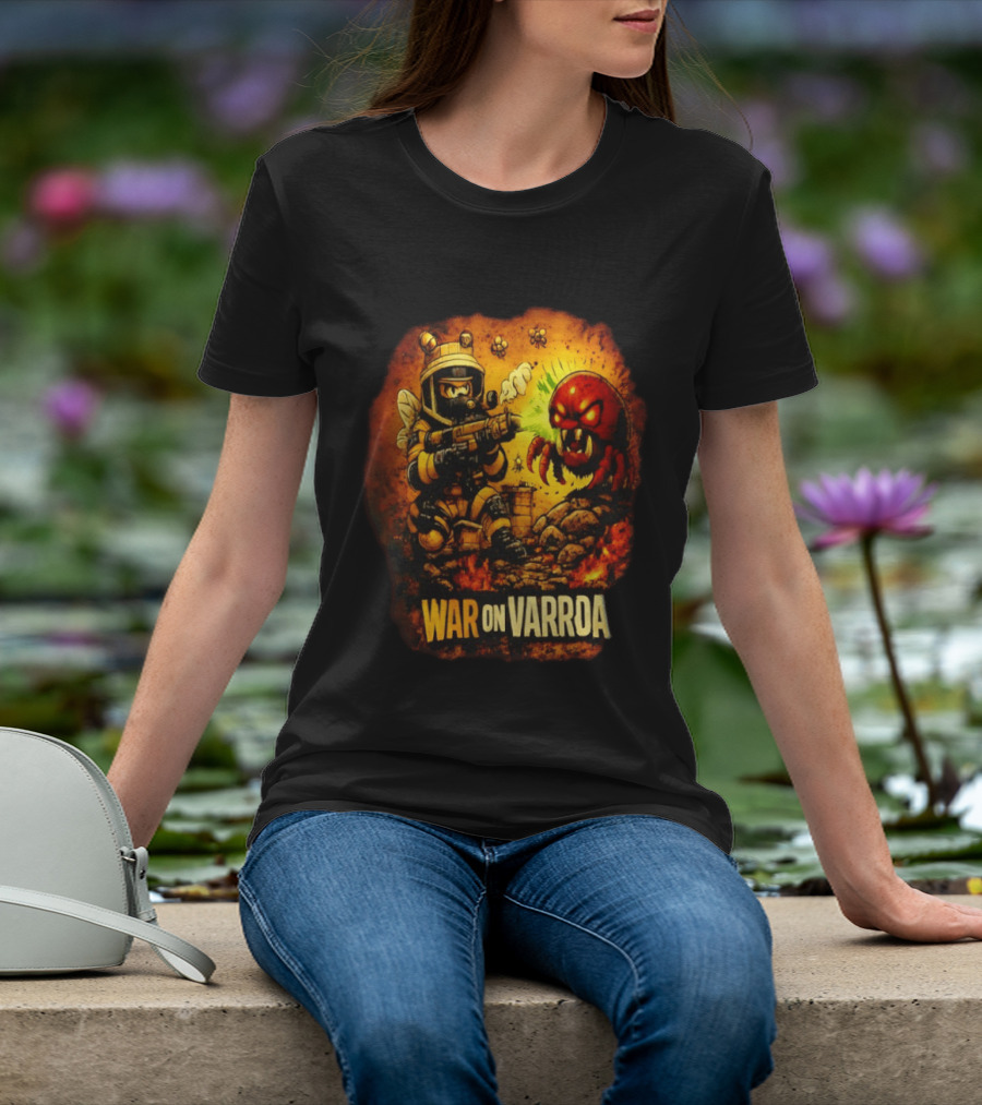 War On Varroa Beekeeper Tactical Combat Against Varroa Mite T-Shirt