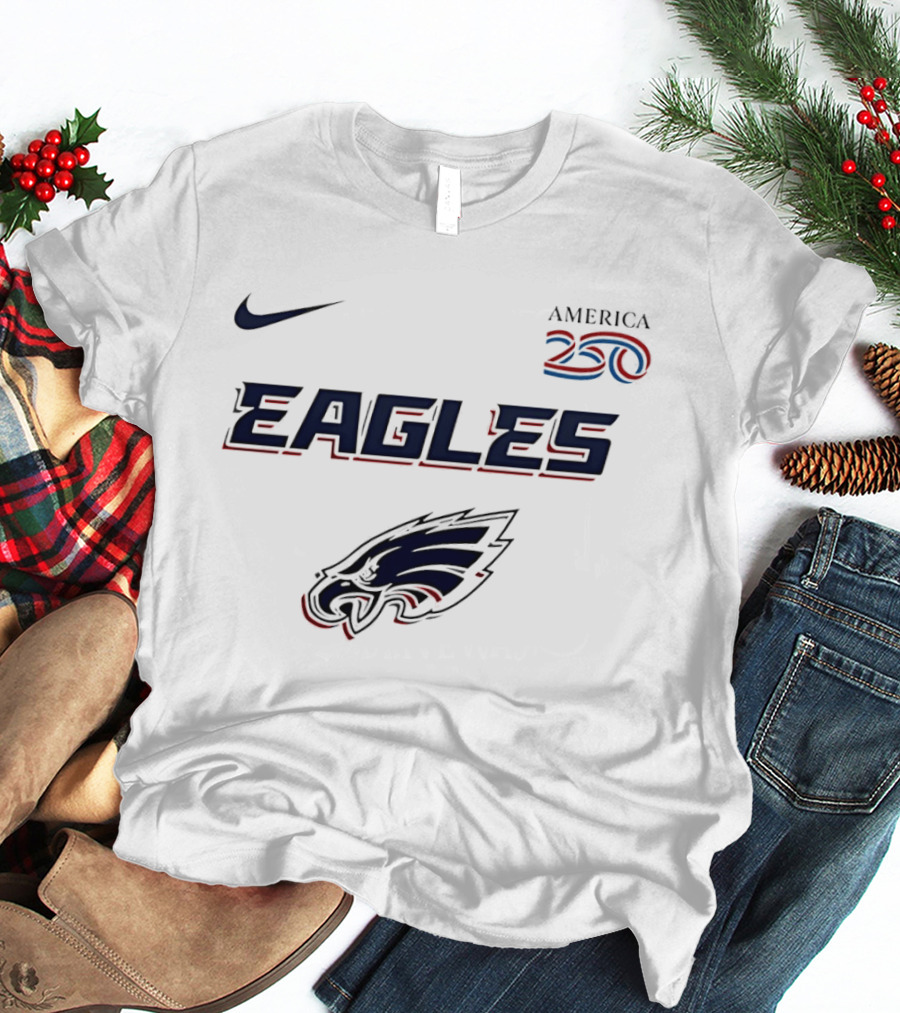 Nike America 250 Eagles Philadelphia Football T-Shirt