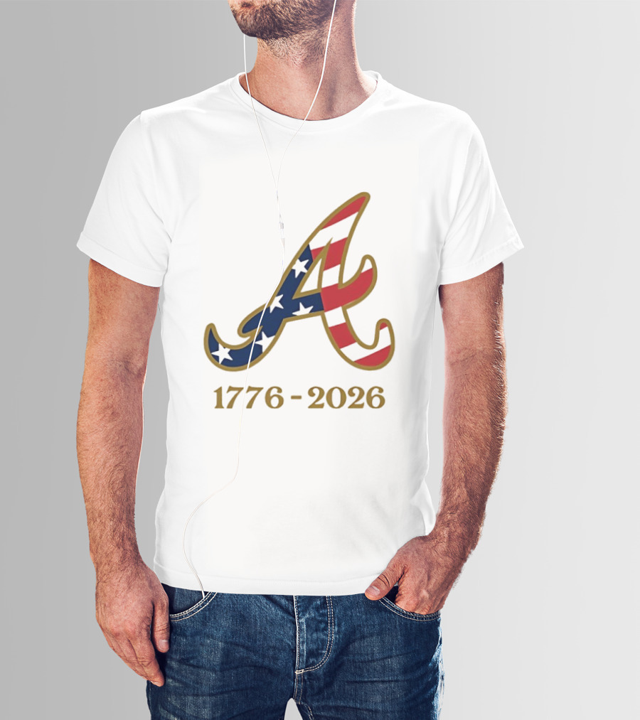 Atlanta Braves 1776 2026 250th Fourth Of July Celebration T-Shirt