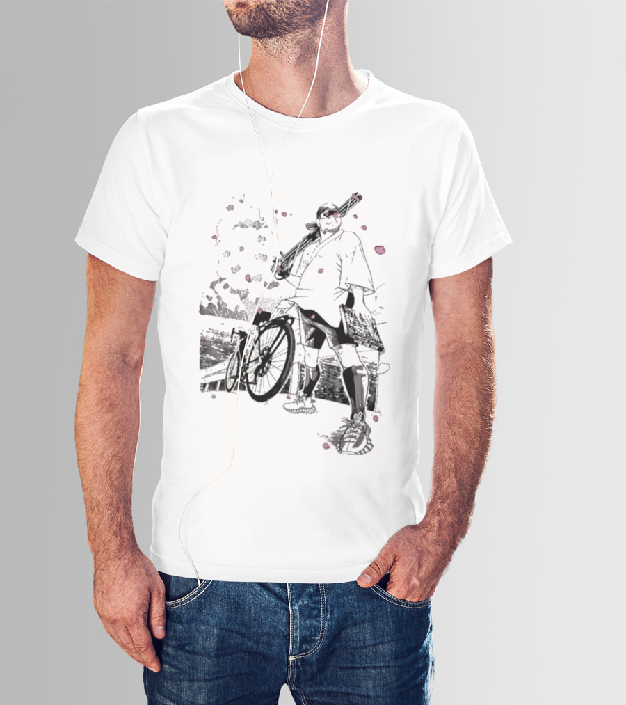 Ten O Majin Obama Henro Run Samurai Bicycle Adventure T-Shirt
