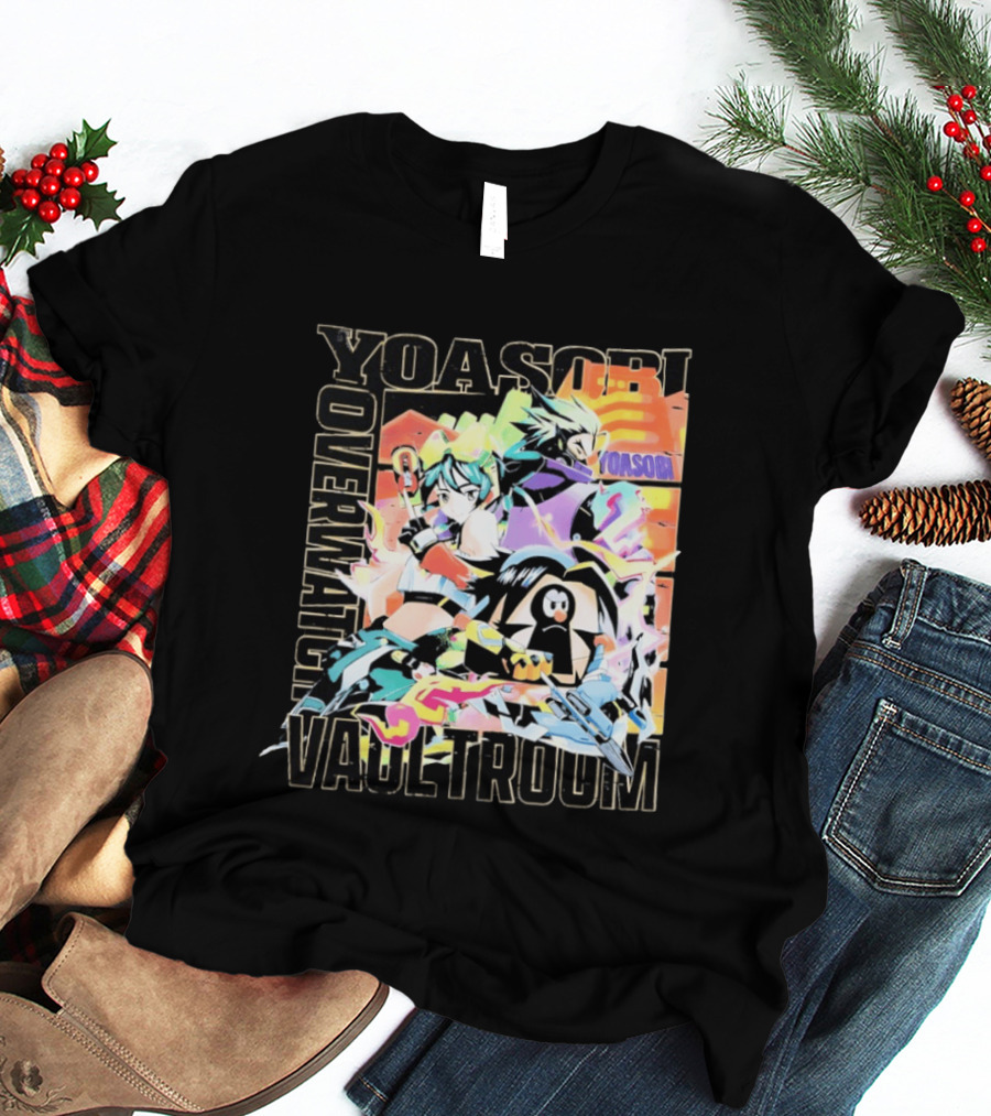 Yoasobi Over Vaultroom Kiriko Genji Pachimari Anime T-Shirt