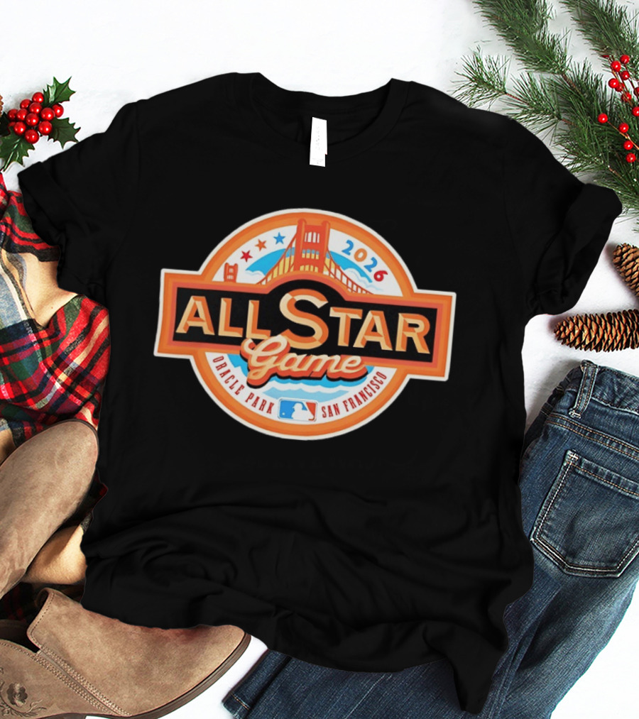 2026 MLB All Star Game Oracle Park San Francisco Golden Gate Bridge T-Shirt