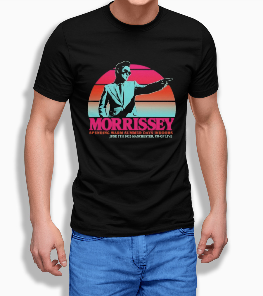 Morrissey Warm Summer Days June 7th 2025 Manchester CO OP Live T-Shirt