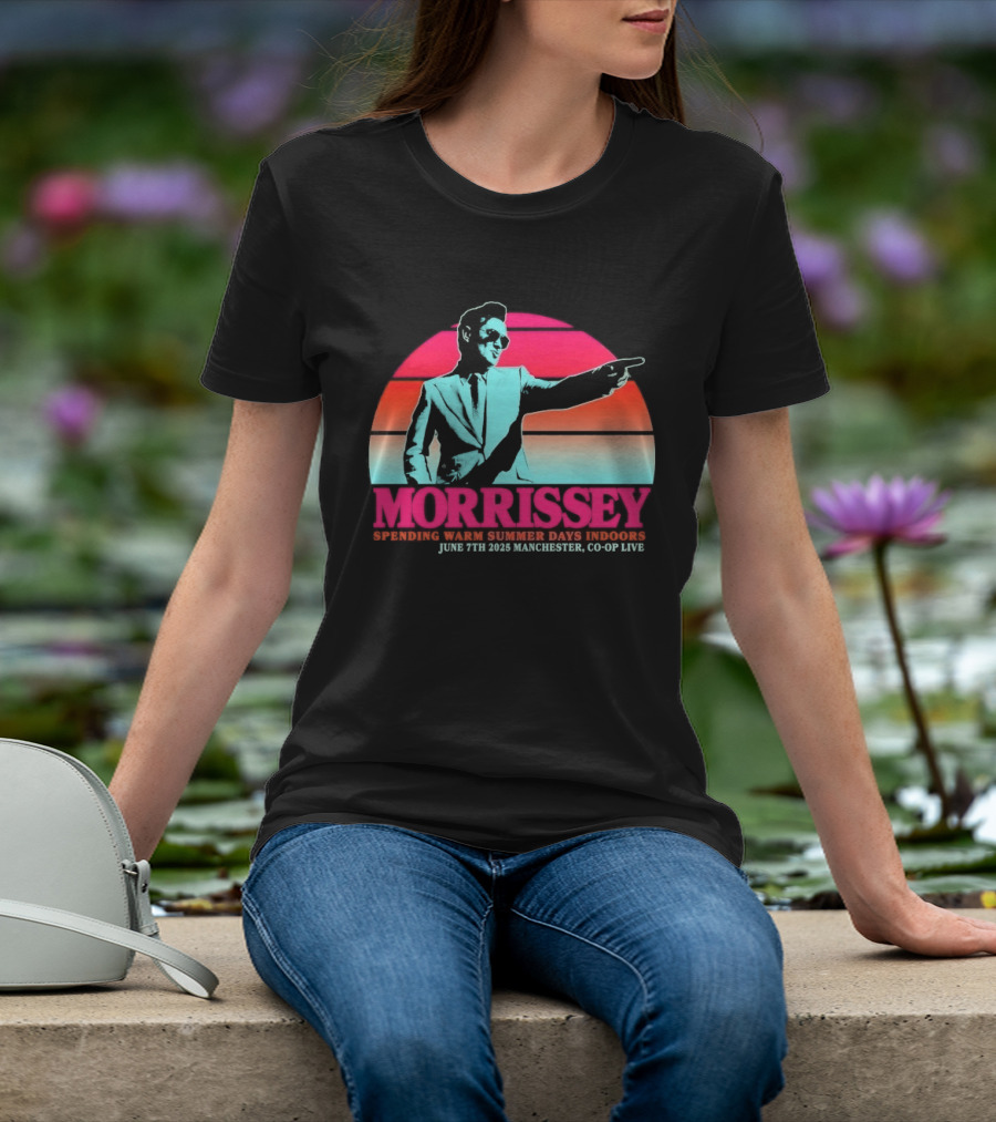 Morrissey Warm Summer Days June 7th 2025 Manchester CO OP Live T-Shirt