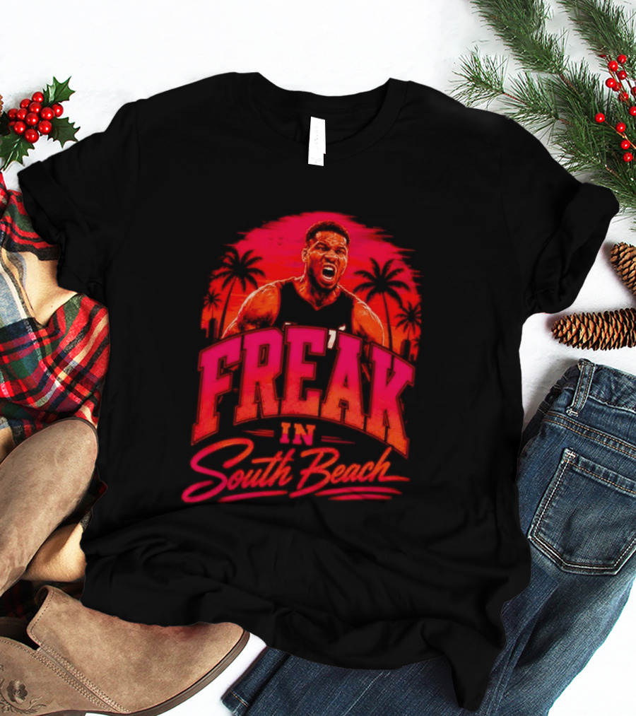 Freak Giannis Antetokounmpo In South Beach Miami Basketball T-Shirt