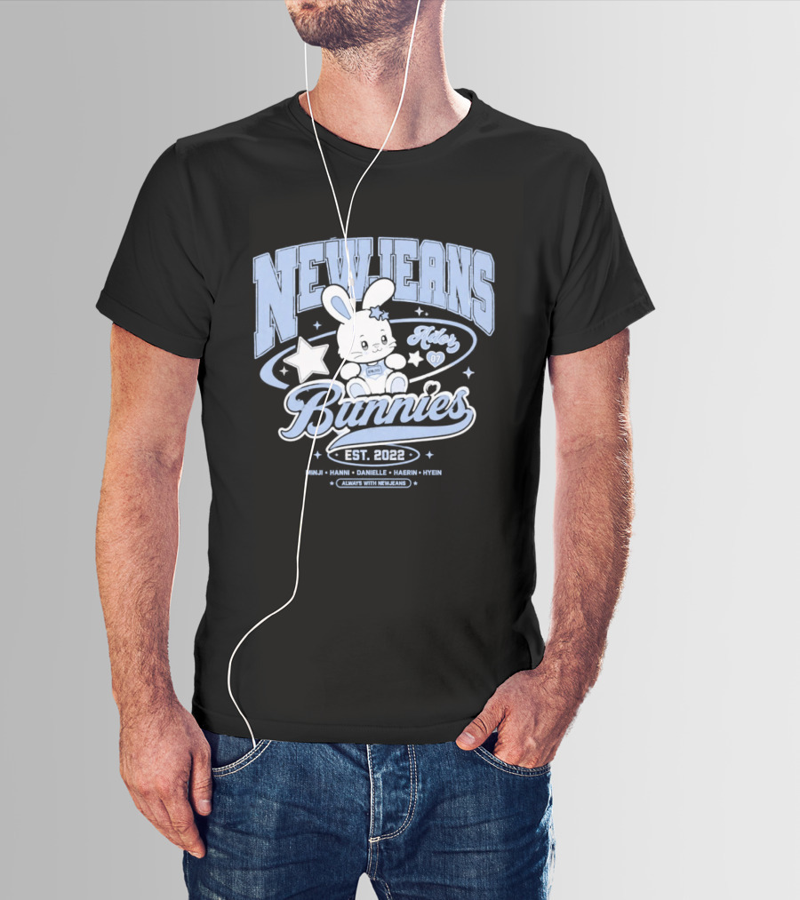 NewJeans Bunnies Est 2022 Haerin Minji Hanni Danielle Hyein Always With NewJeans T-Shirt