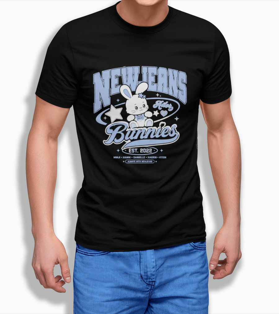 NewJeans Bunnies Est 2022 Haerin Minji Hanni Danielle Hyein Always With NewJeans T-Shirt