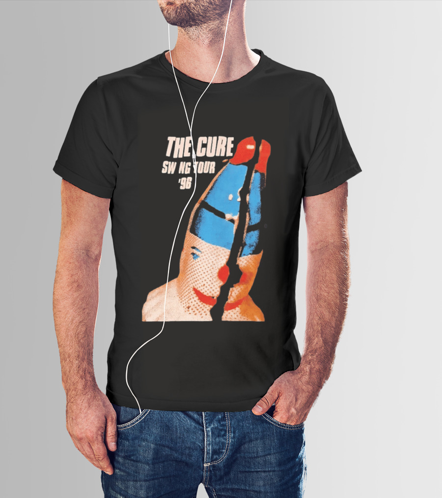 The Cure Swing Tour 96 Clown Face T-Shirt