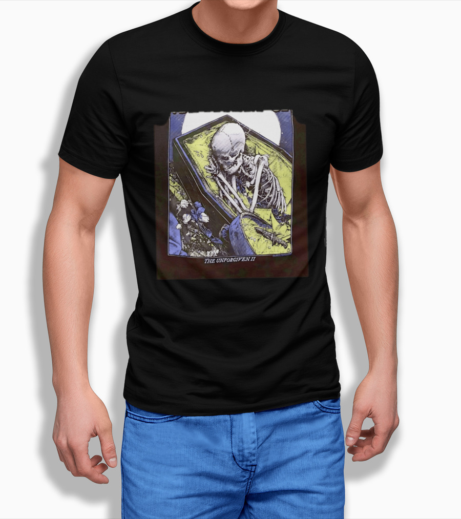 The Unforgiven II Skeleton Coffin Floral T-Shirt