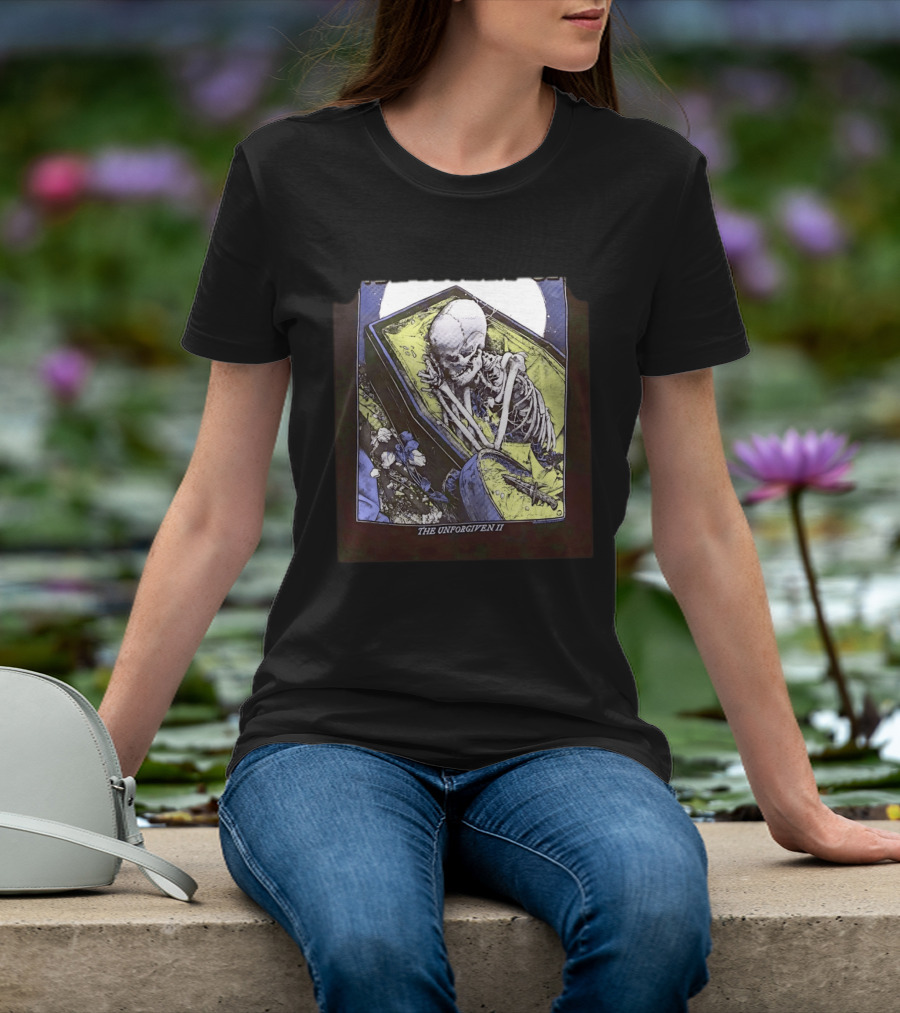 The Unforgiven II Skeleton Coffin Floral T-Shirt