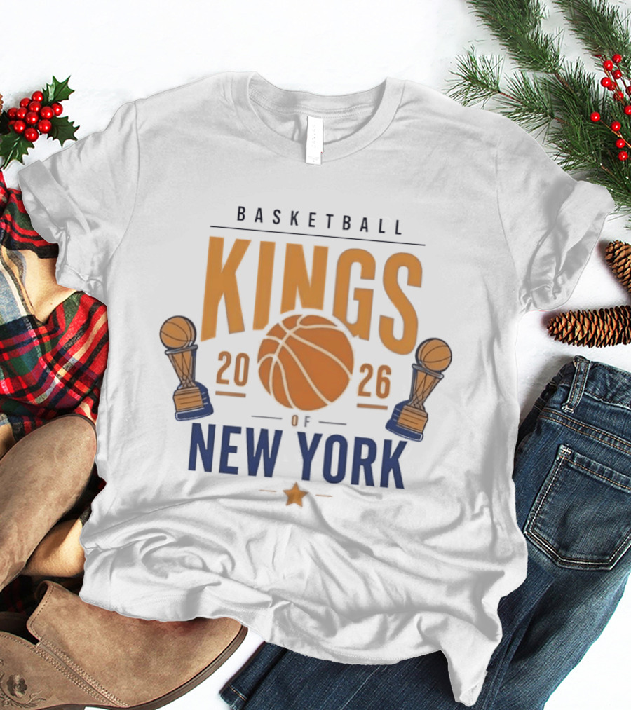 Basketball Kings 2026 Dual Trophy New York T-Shirt