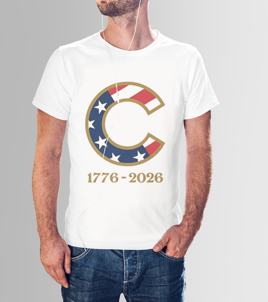 Chicago Cubs 1776 2026 Stars Stripes Fourth Of July MLB Anniversary T-Shirt