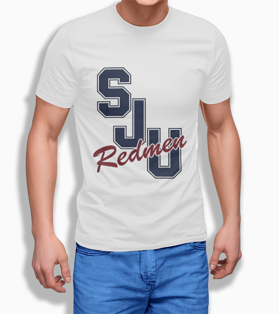SJU Redmen Saint Johns University Vintage College Sports Memorabilia T-Shirt