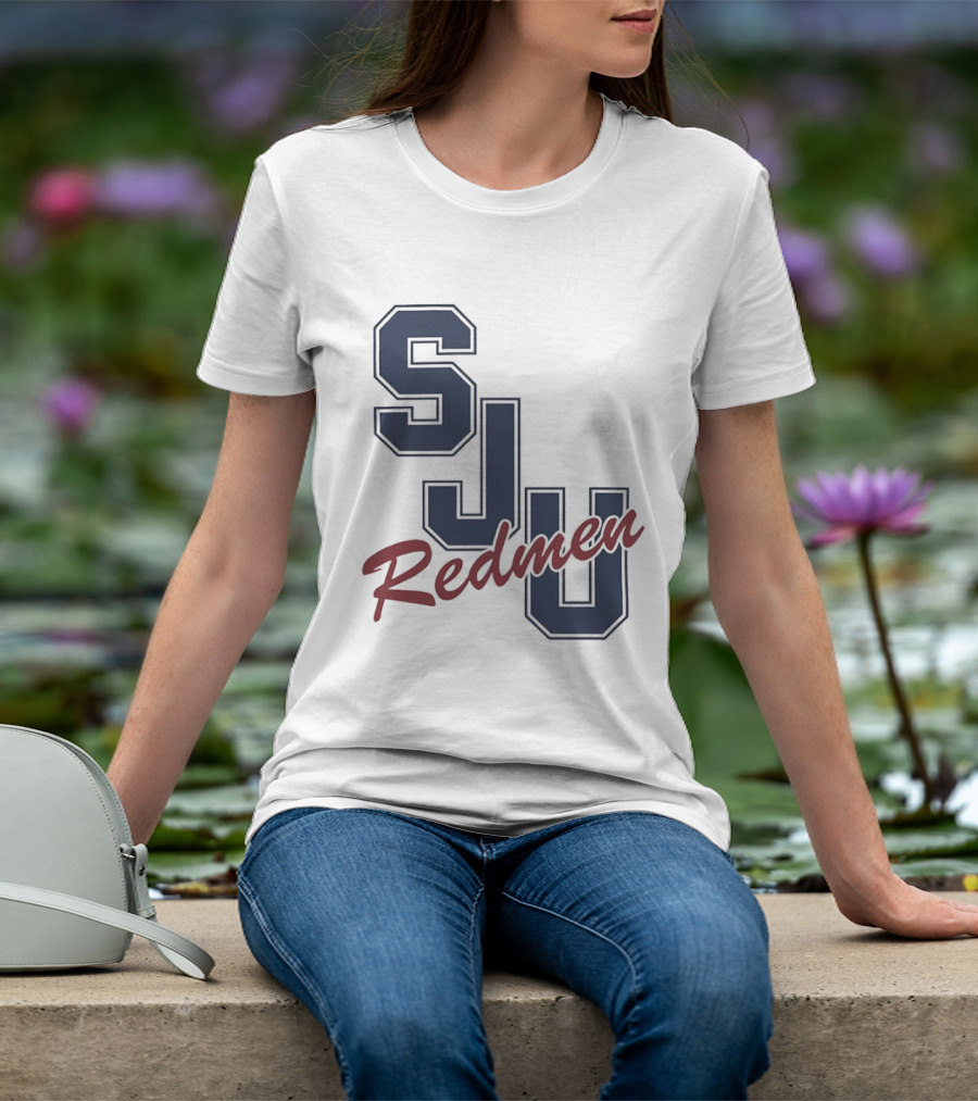 SJU Redmen Saint Johns University Vintage College Sports Memorabilia T-Shirt