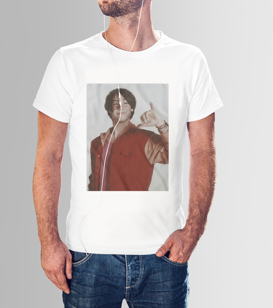 Keanu Reeves Hang Loose 90s Vintage Style Nostalgia Iconic Gesture T-Shirt