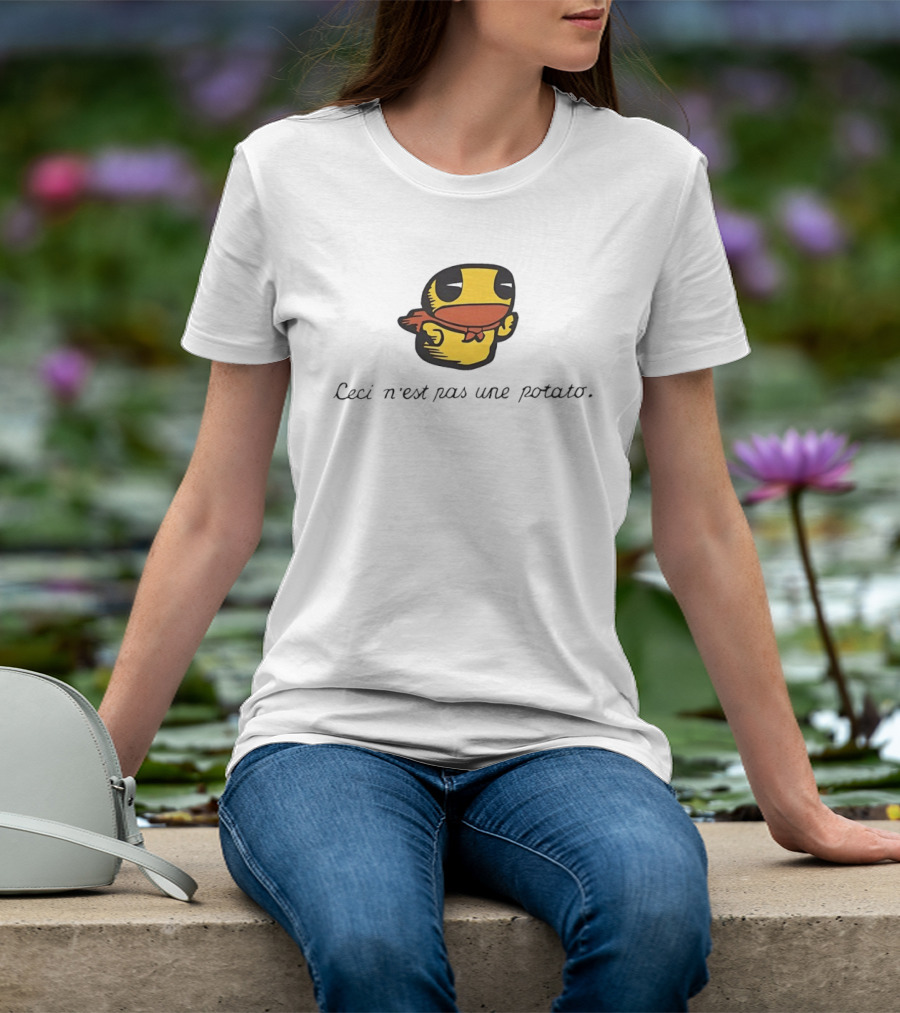 Duck Ceci N'est Pas Une Potato Magritte T-Shirt