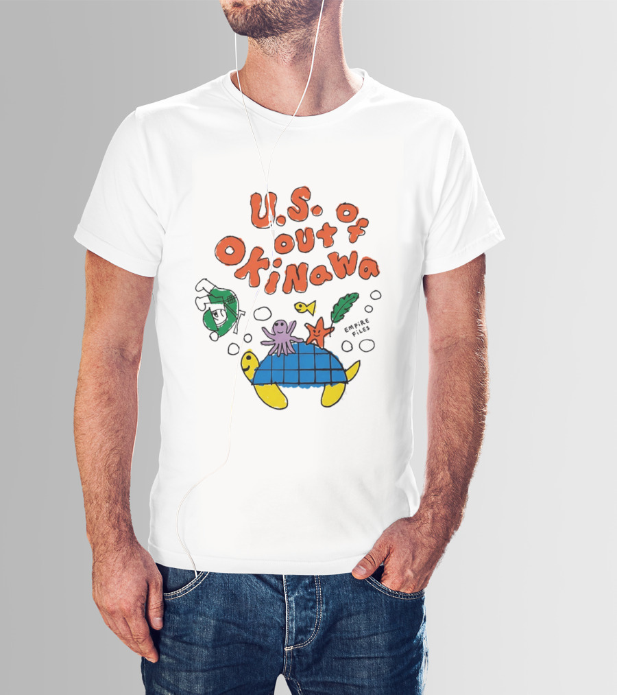 Empire Files U.S. Out Of Okinawa Turtle Octopus T-Shirt