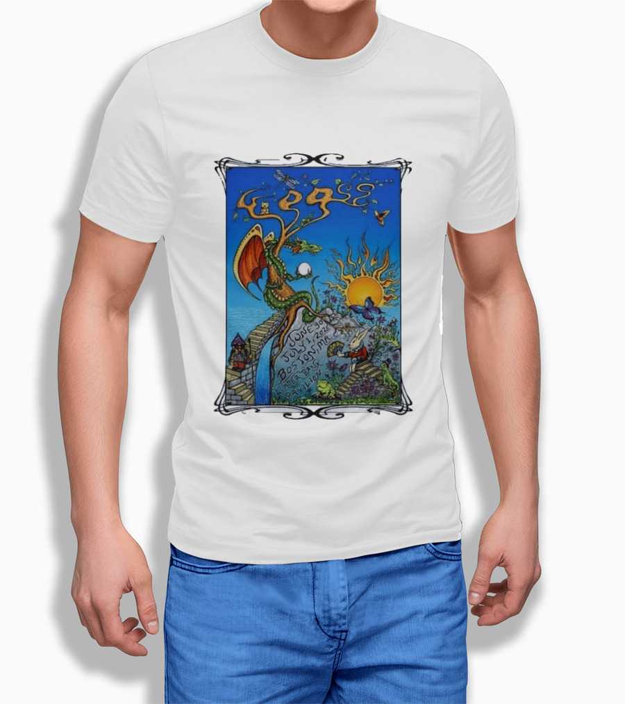Goose July 2026 Boston Dragon Fantasy Art Leader Bank Pavilion T-Shirt