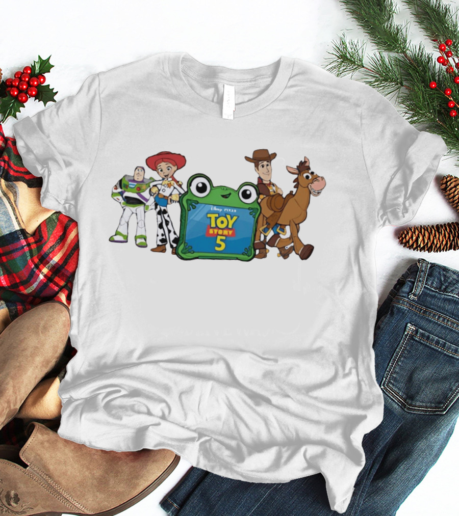 Toy Story 5 Jessie Buzz Woody Bullseye Disney Pixar Group T-Shirt
