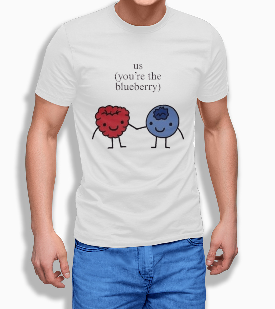 Us You're The Blueberry Cute Couple Raspberry Meme T-Shirt