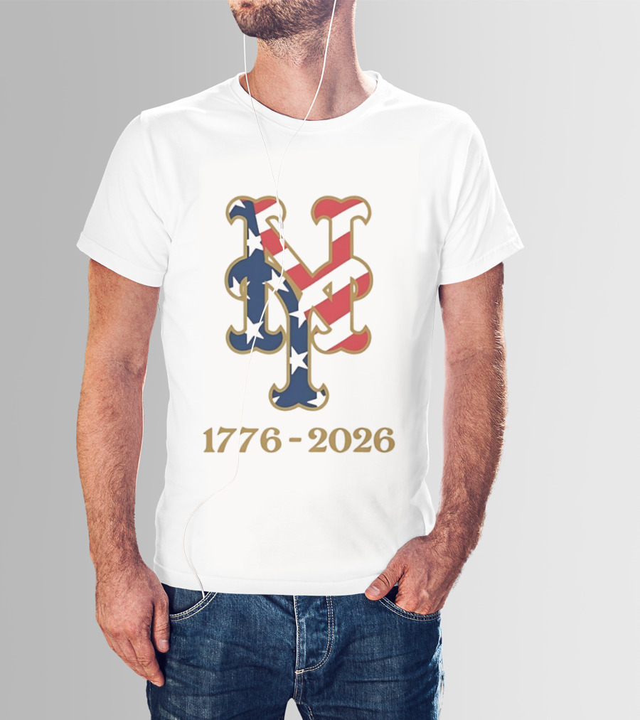 New York Mets MLB 1776 2026 250th Fourth Of July Patriotic T-Shirt