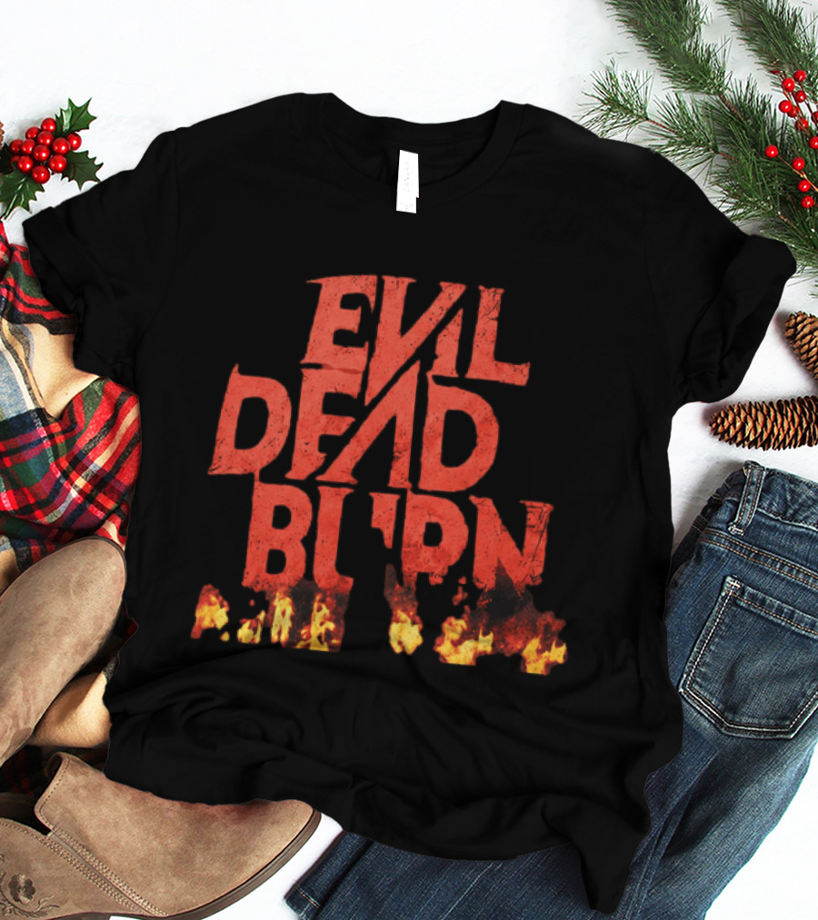 2026 Souheila Yacoub Evil Dead Burn Movie Fire Letters T-Shirt
