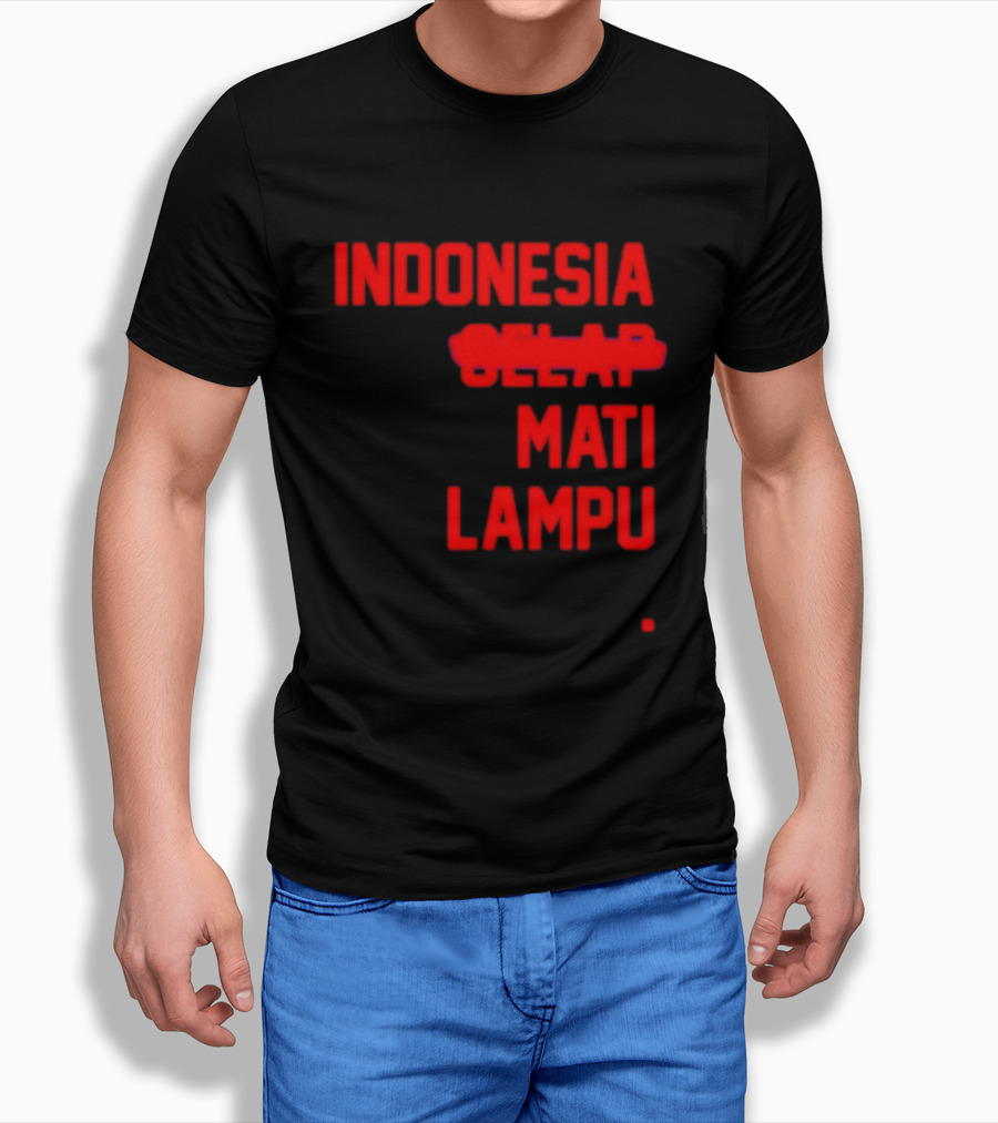 Indonesia Gelap Mati Lampu Blackout T-Shirt