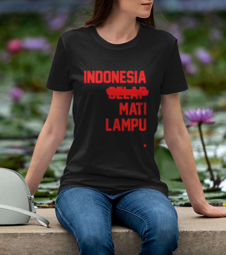 Indonesia Gelap Mati Lampu Blackout T-Shirt