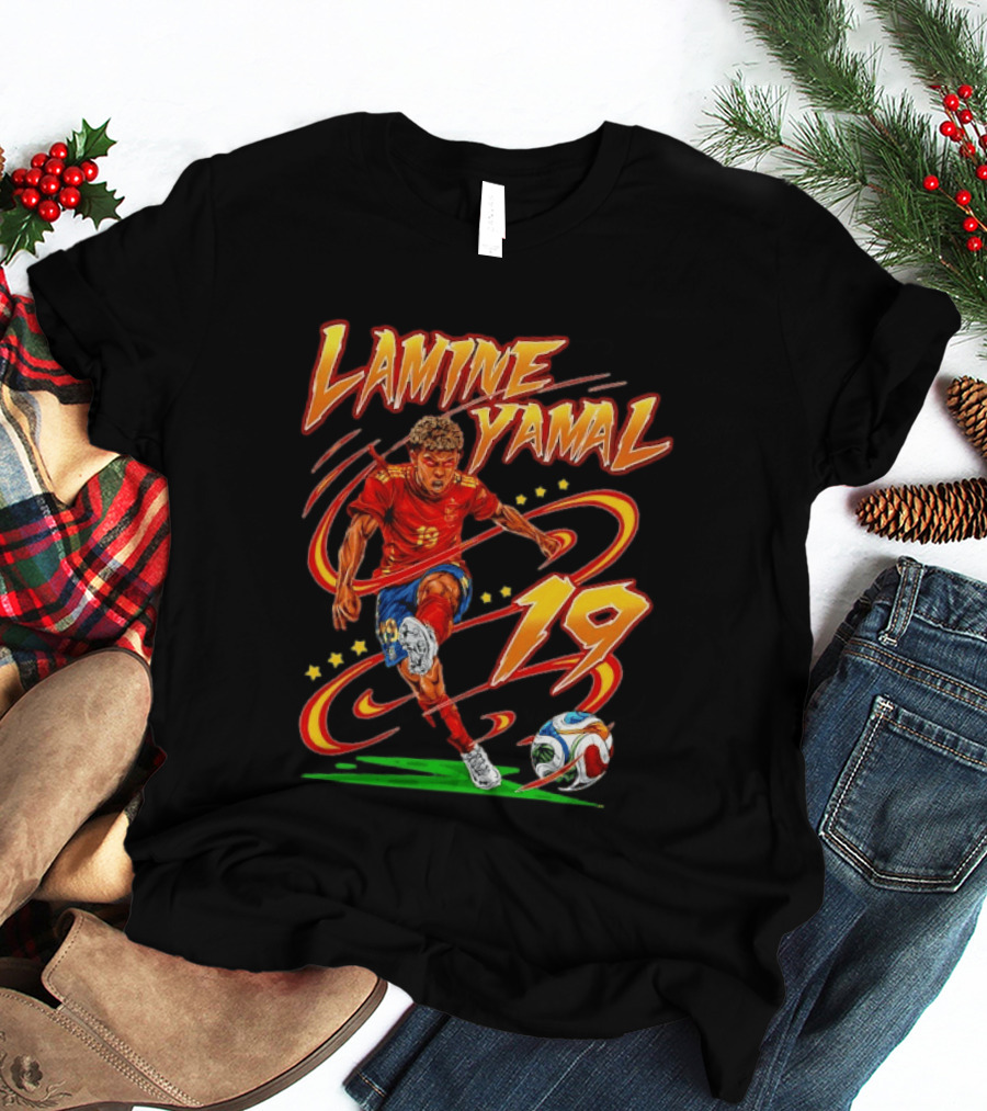Lamine Yamal Spain National Football Team 19 Soccer Star T-Shirt