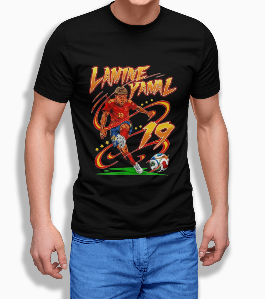 Lamine Yamal Spain National Football Team 19 Soccer Star T-Shirt