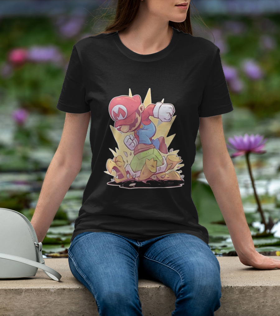 Super Mario Koopa Troopa Smash Stomp Action T-Shirt