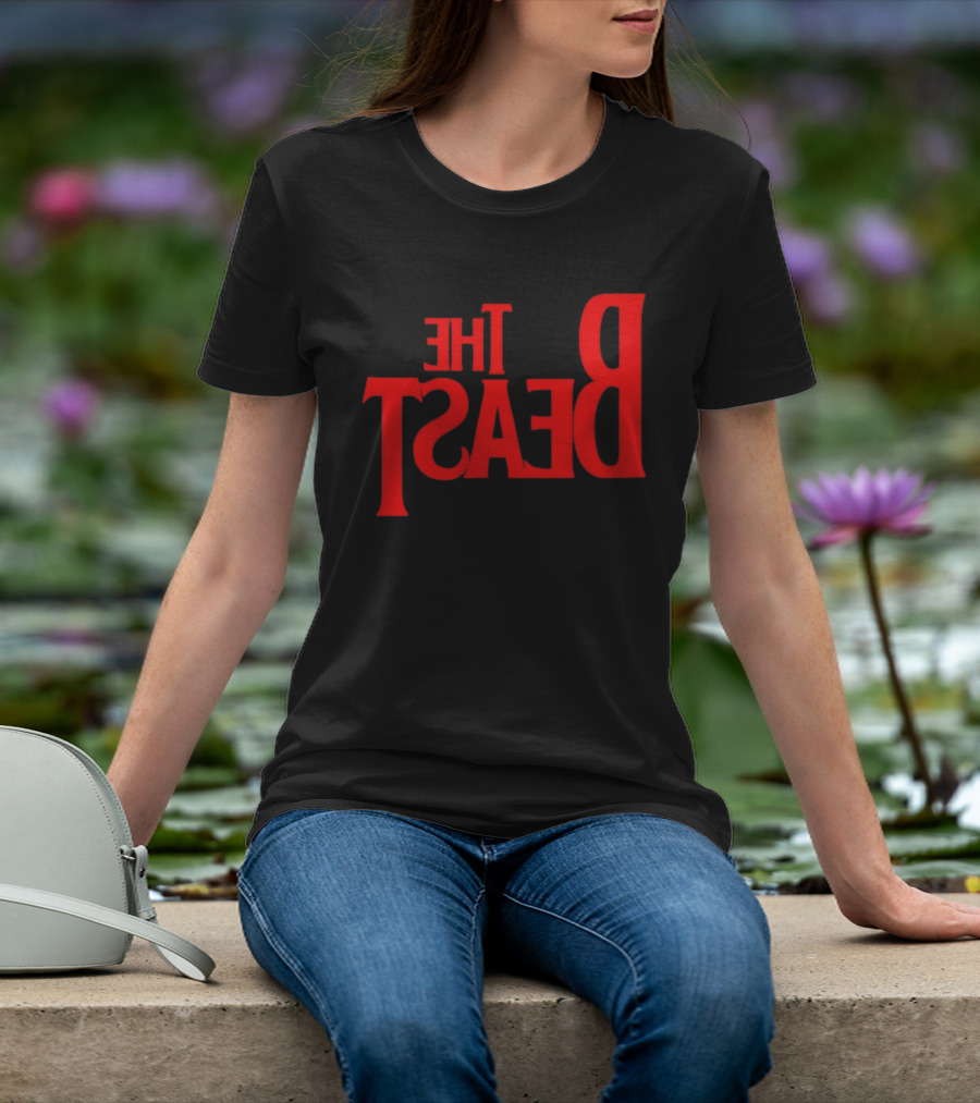 The Beast Bold Red Lettering T-Shirt