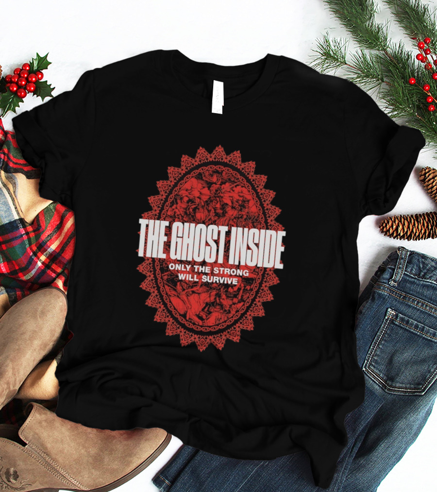 The Ghost Inside Only The Strong Will Survive Red Oval T-Shirt