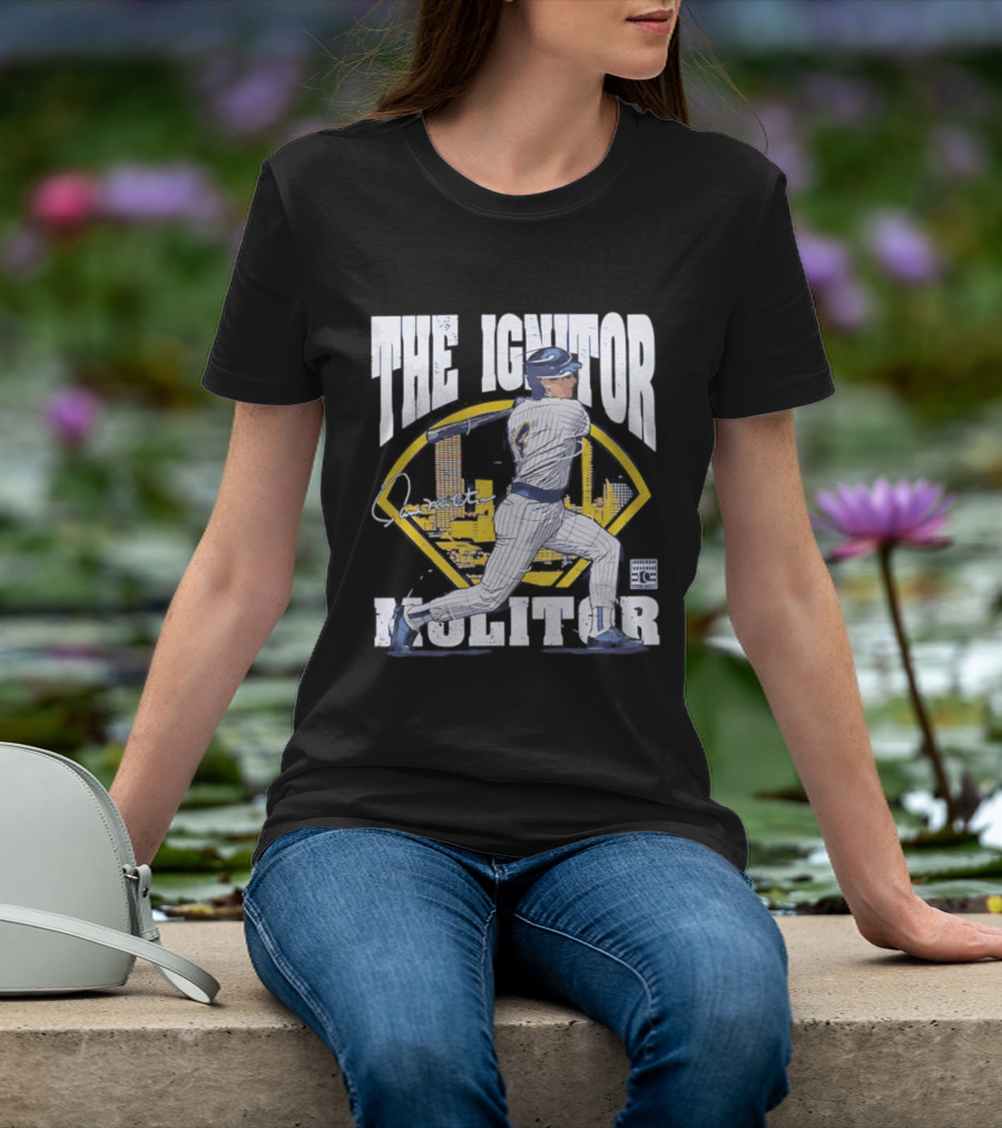 Paul Molitor The Ignitor Milwaukee Brewers HOF Baseball Legend T-Shirt
