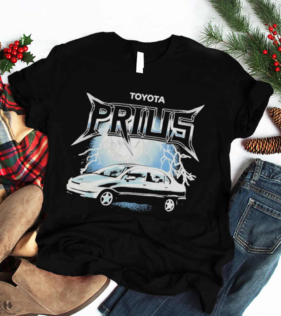 Toyota Prius Lightning Bolt Metal T-Shirt